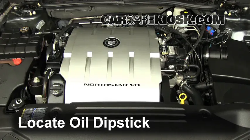 2009 Cadillac DTS Platinum 4.6L V8 Oil Check Oil Level
